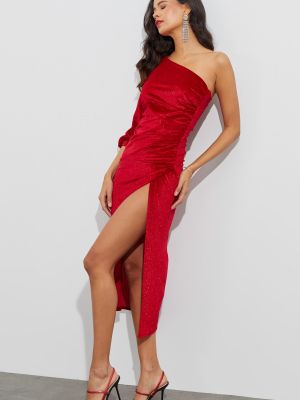 Μίντι φόρεμα Cool & Sexy κόκκινο