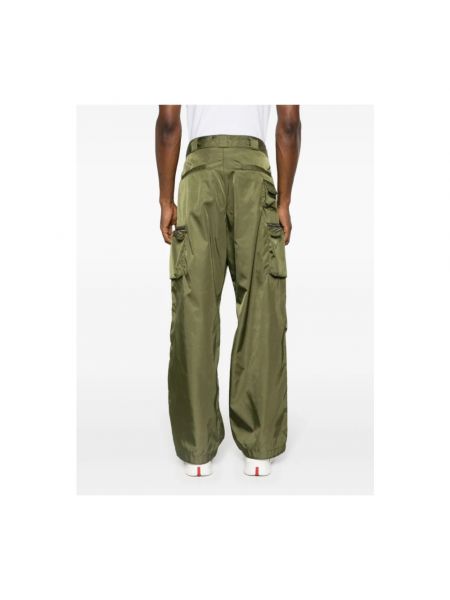 Pantalones cargo con bolsillos Prada verde