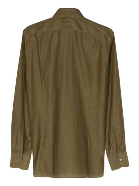 Šilkinė marškiniai Tom Ford žalia