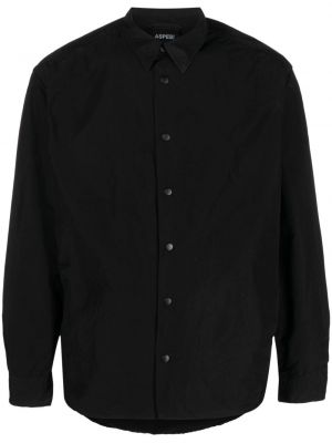 Košile s knoflíky Aspesi černá