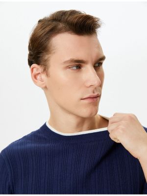 Slim fit svetr s dlouhými rukávy Koton
