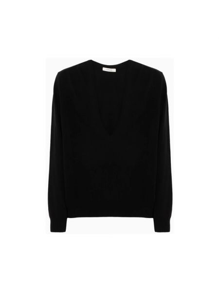 Jersey de lana de tela jersey Lemaire negro