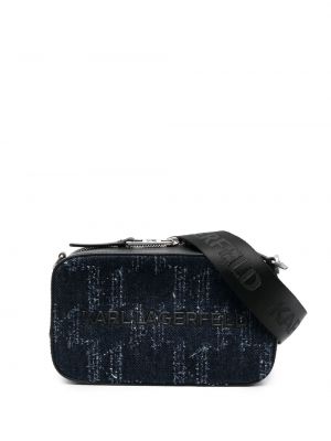 Crossbody torbica Karl Lagerfeld plava