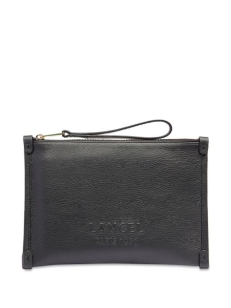 Læder clutch Lancel sort