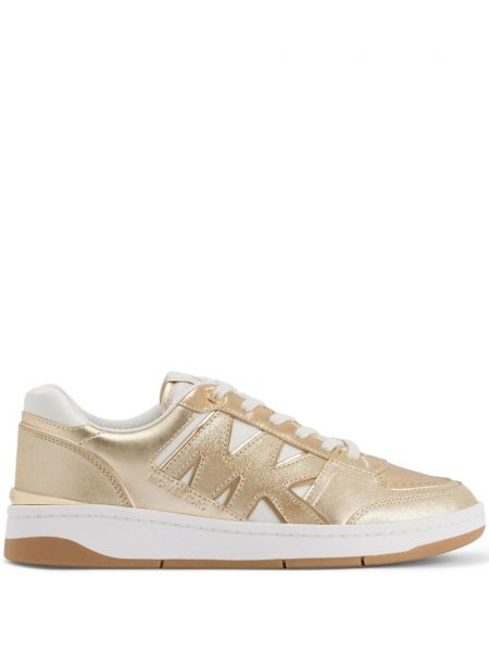 Leder sneaker Michael Kors gold