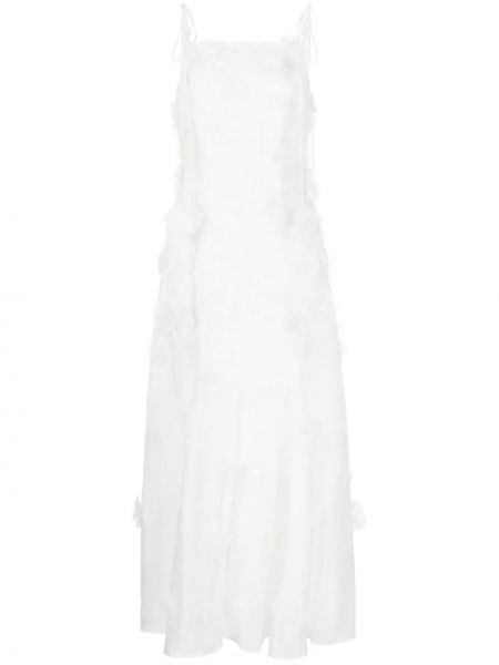 Миди рокля на цветя Rachel Gilbert бяло