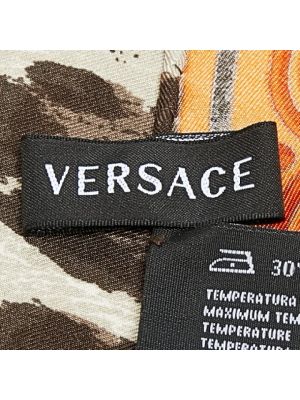 Bufanda de seda Versace Pre-owned naranja