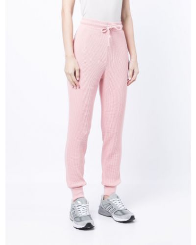 Spodnie sportowe bawełniane Cotton Citizen różowe