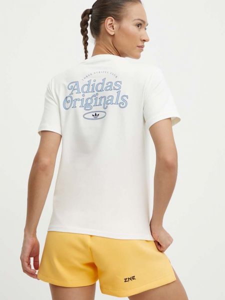Tričko Adidas Originals béžové