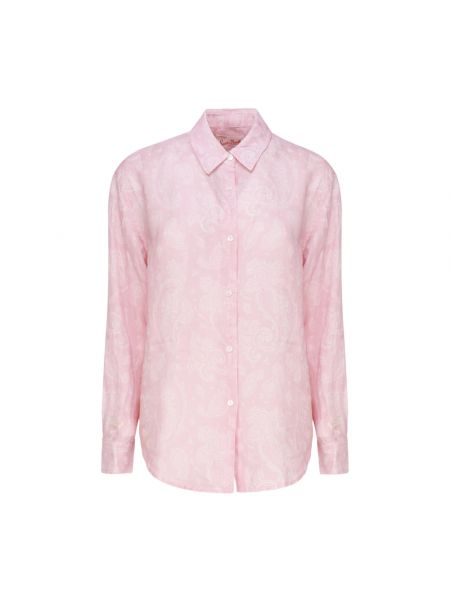 Kragen bluse mit geknöpfter Mc2 Saint Barth pink
