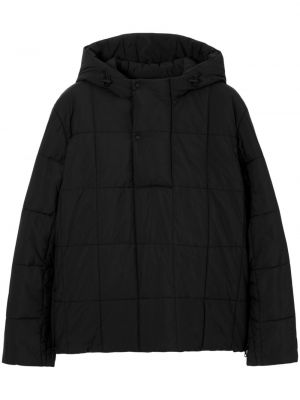 Prešívaná páperová bunda na zips Burberry čierna