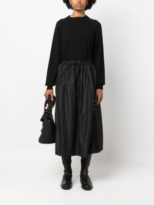 Midi sukně Woolrich černé