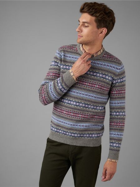 Пуловер Henderson серый