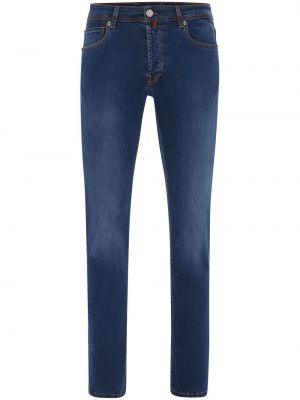 Straight leg jeans ricamati Billionaire blu