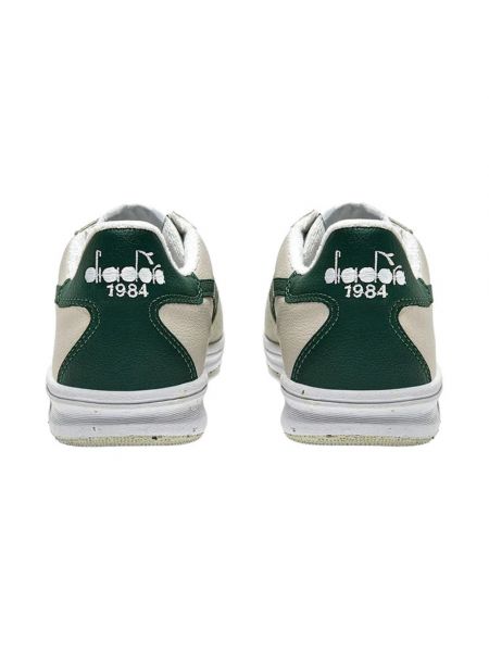 Zapatillas con cordones de cuero Diadora verde