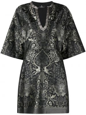 Jacquard dress Etro svart