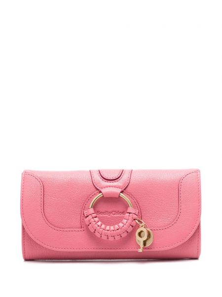 Bőr pénztárca See By Chloe rózsaszín