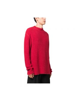 Dzianinowy sweter Uma Wang czerwony