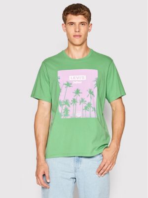 Relaxed fit marškinėliai Levi's® žalia