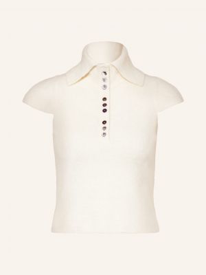 Dzianinowa koszulka z alpaki The Garment biała