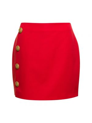 Mini spódniczka Balmain czerwona