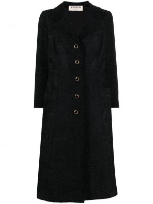 Sametový kabát A.n.g.e.l.o. Vintage Cult černý
