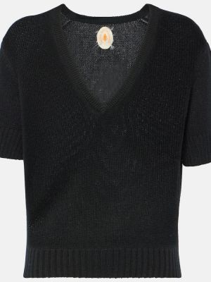 Кашмирен пуловер Jardin Des Orangers черно