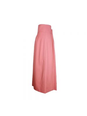 Falda de lana Hermès Vintage rosa