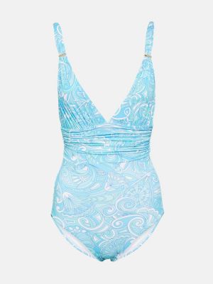 Raštuotas maudymosi kostiumėlis Melissa Odabash mėlyna