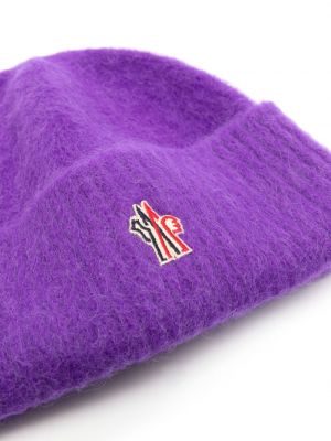 Vilnonis kepurė Moncler Grenoble violetinė