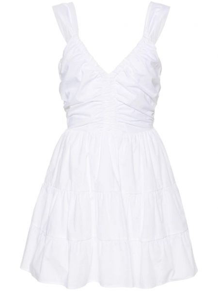 Βαμβακερή φόρεμα Liu Jo λευκό