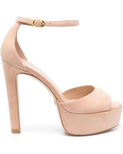 Plattform sandaler med reim Stuart Weitzman rosa