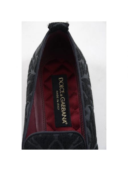 Zapatillas de tejido jacquard Dolce & Gabbana negro