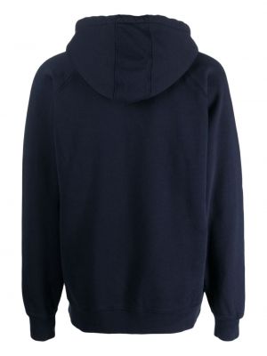 Kokvilnas kapučdžemperis ar izšuvumiem Pop Trading Company zils