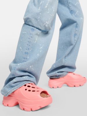 Πέδιλα clogs Adidas By Stella Mccartney ροζ