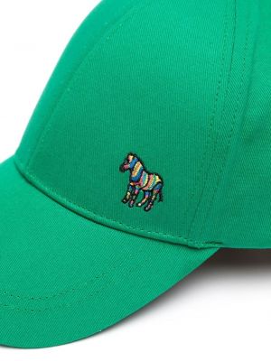 Kepurė su snapeliu su zebro raštu Ps Paul Smith žalia