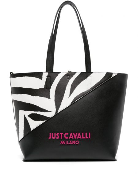 Nákupná taška s potlačou so vzorom zebry Just Cavalli
