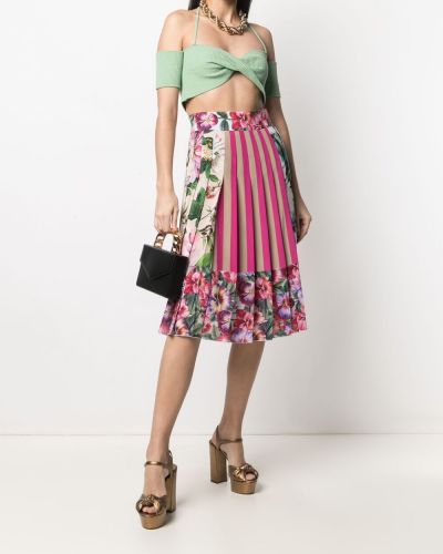 Falda con estampado Dolce & Gabbana rosa