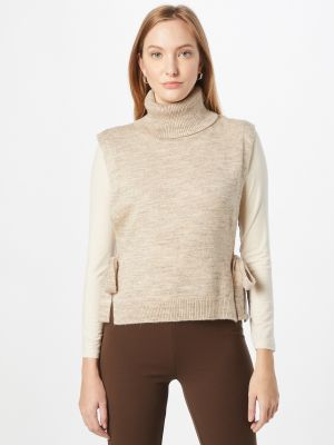 Меланжов пуловер Modström бежово