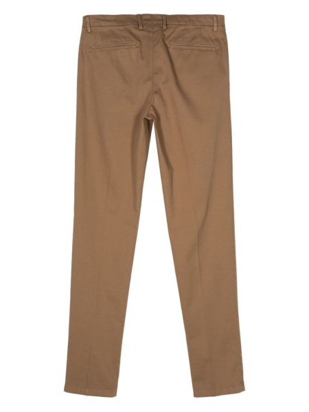 Pantalon slim plissé Boglioli marron