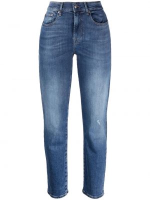 Straight jeans 7 For All Mankind blå