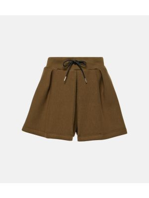Shorts en coton Sacai vert