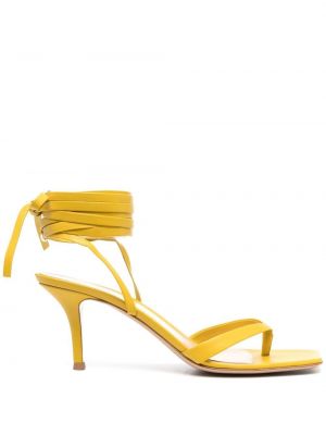 Sandalias con tacón Gianvito Rossi amarillo