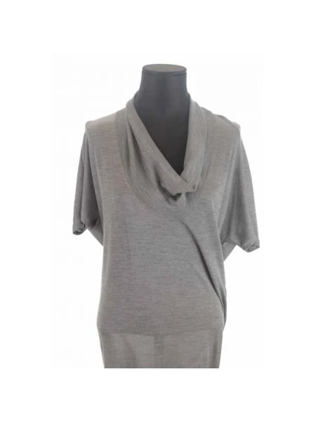 Vestido de lana Balenciaga Vintage gris