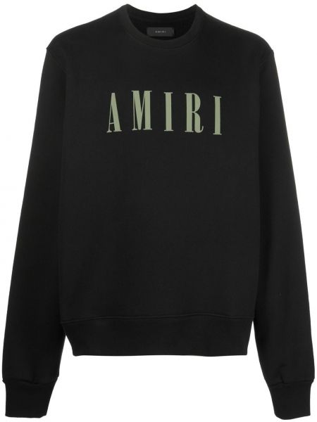 Trykt sweatshirt Amiri svart