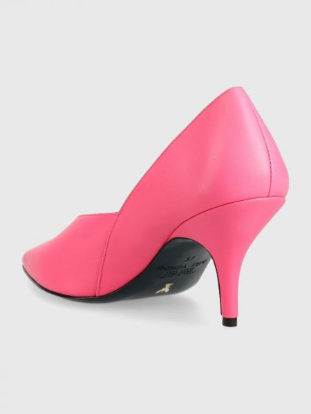 Кожаные туфли Patrizia Pepe розовые