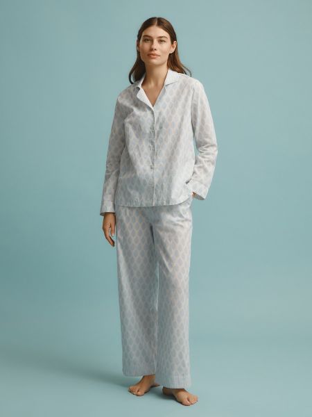 Pijama con estampado énfasis blanco