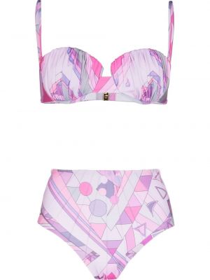 Bikini med hög midja Oceanus rosa