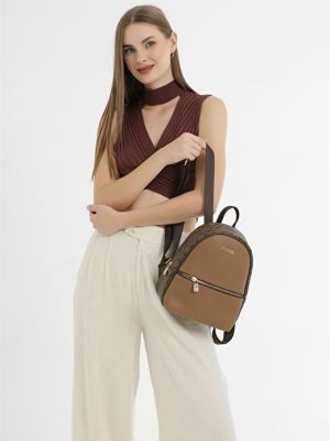 Светло-коричневый женский рюкзак Fossil