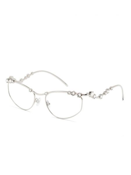 Křišťálové brýle Swarovski stříbrné